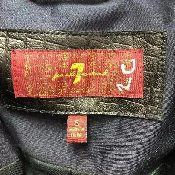 7 For All Mankind Leather Jacket - Picture 6 of 6